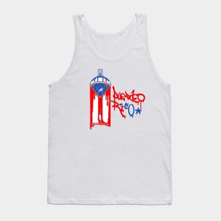 La Puerto spray paint flag of Puerto Rico Tank Top